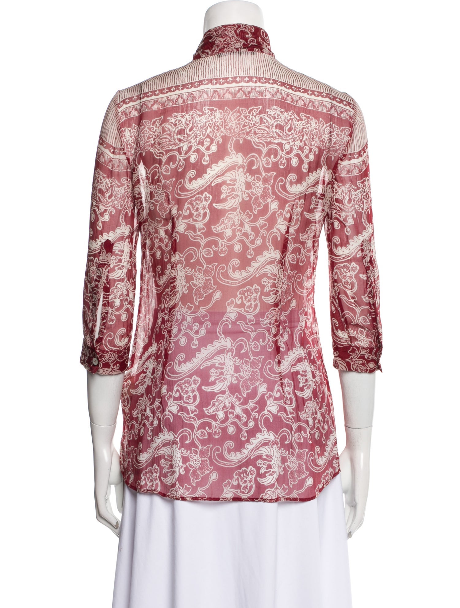 Dolce & Gabbana Silk Floral Print Polo